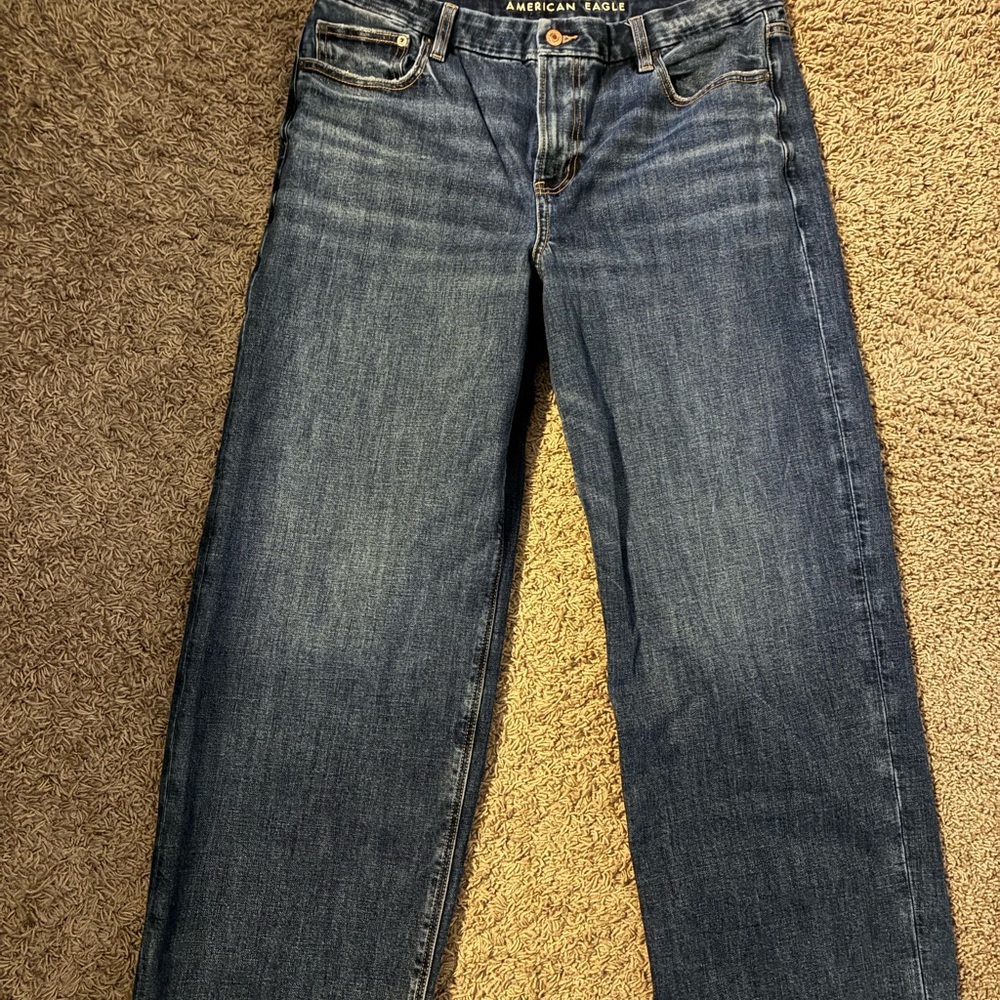 American Eagle Curvy Stovepipe Jeans - Dark Blue